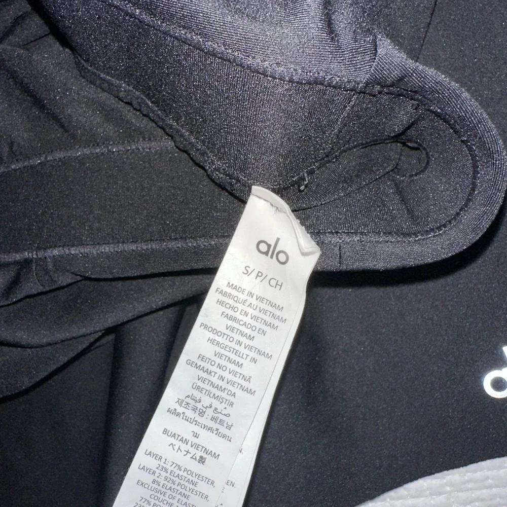 ALO Yoga Black Skater Skirt